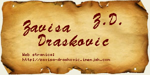 Zaviša Drašković vizit kartica